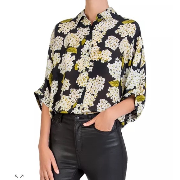 The Kooples Silk Hortensia Print Shirt floral blouse
Button up fall casual $389 - Picture 2 of 13